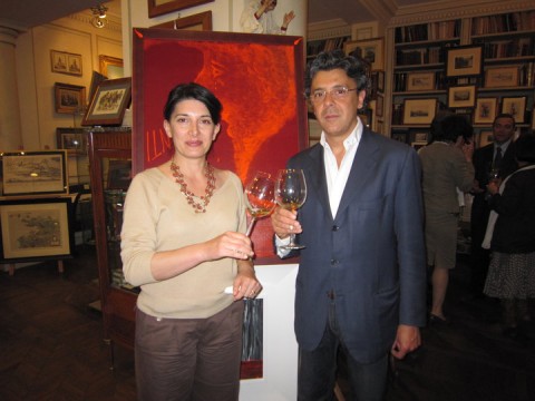 Marina Alaimo con l'artista Gennaro Regina