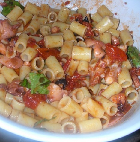 Tubetto con il polpo