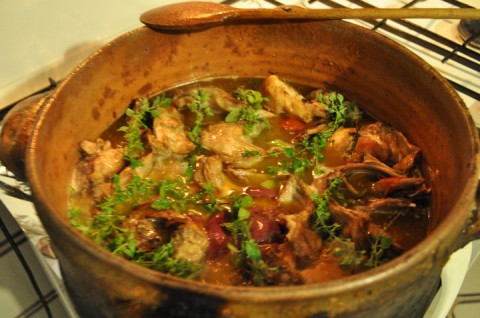 coniglio in cottura
