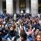 Una manifestazione studentesca alla Federico II