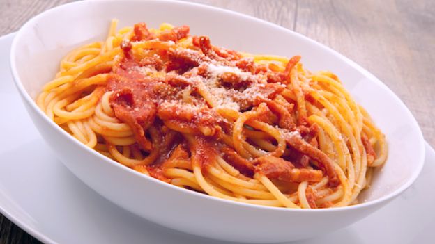 Pasta All 0 Amatriciana Echt Italienisch — Rezepte Suchen