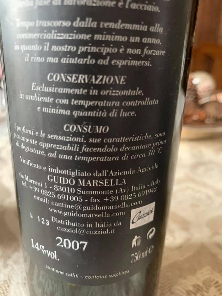 Marsella 2007 Fiano di Avellino