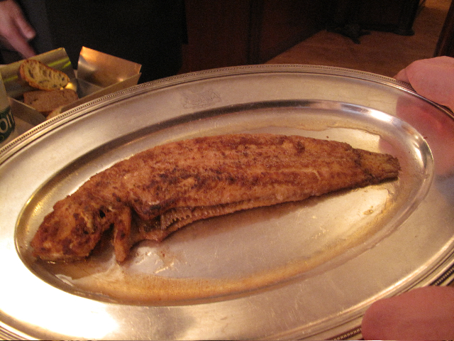 sole de ligne epaisse doree au beure