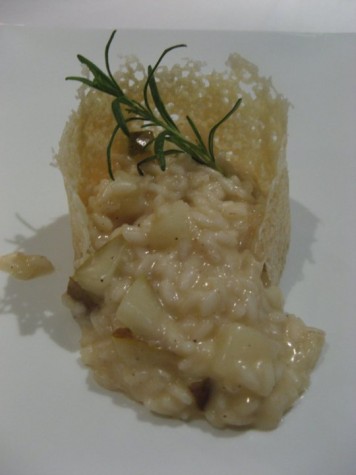 Risotto con pere