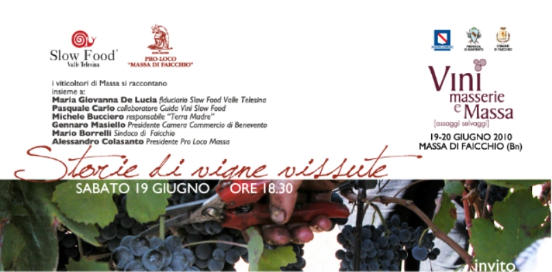 Invito - Storie di Vigne Vissute