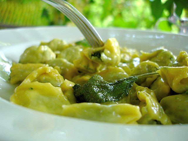 Ravioli di borragine al Terme di Pigna