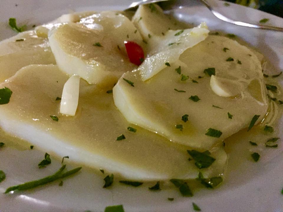 Trattoria del Padreterno, le patate con la colatura di alici