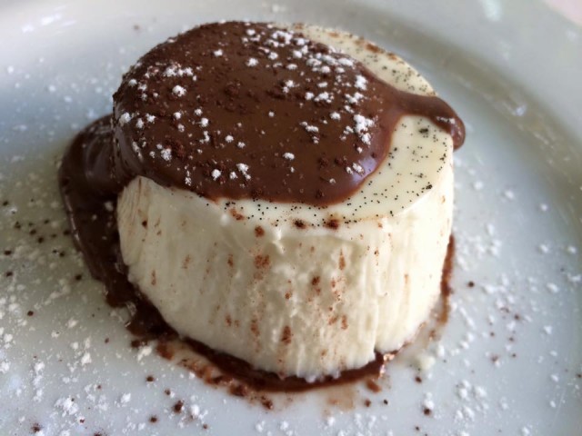 Da Cesare, panna cotta con Nutella