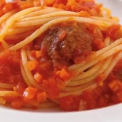 Spaghetti con polpette