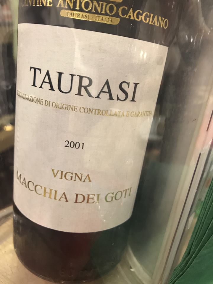 Taurasi 2001 Macchia dei Goti