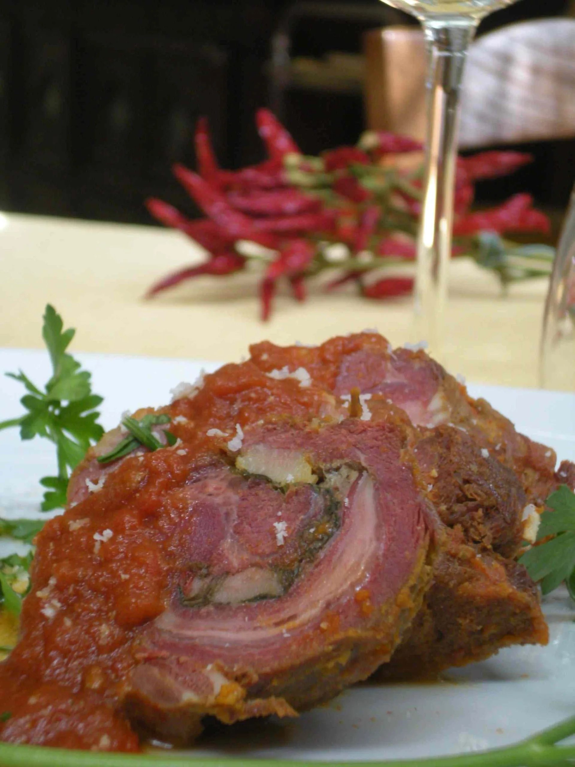 La braciola di capra di Rosario Califano, Cantina del Vescovo