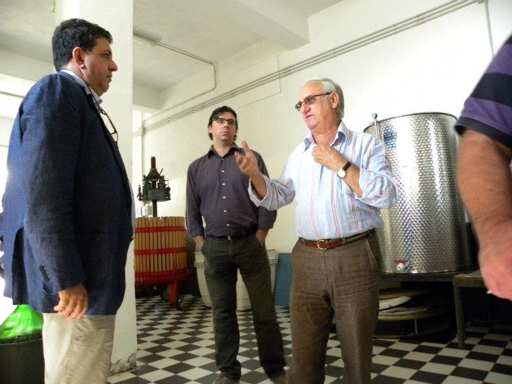 Luciano con il professore Luigi Viola