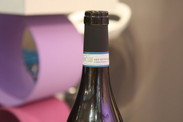 La fascetta che caratterizza la produzione del Falanghina del Sannio Doc