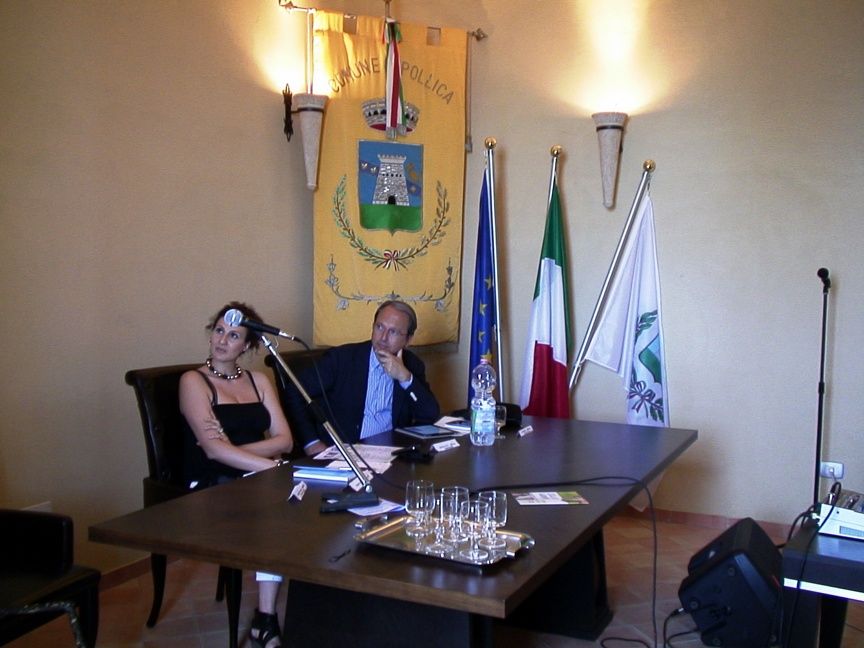 Un momento della presentazione a Palazzo Capano a Pollica (SA)