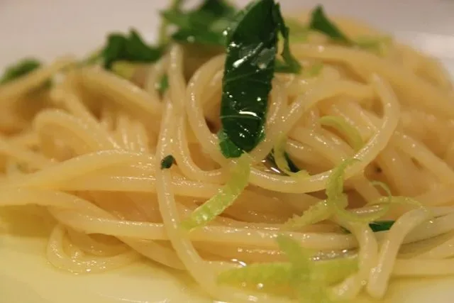 Spaghettini olio e limone