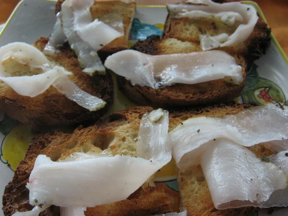 Il lardo stagionato da Giorgio