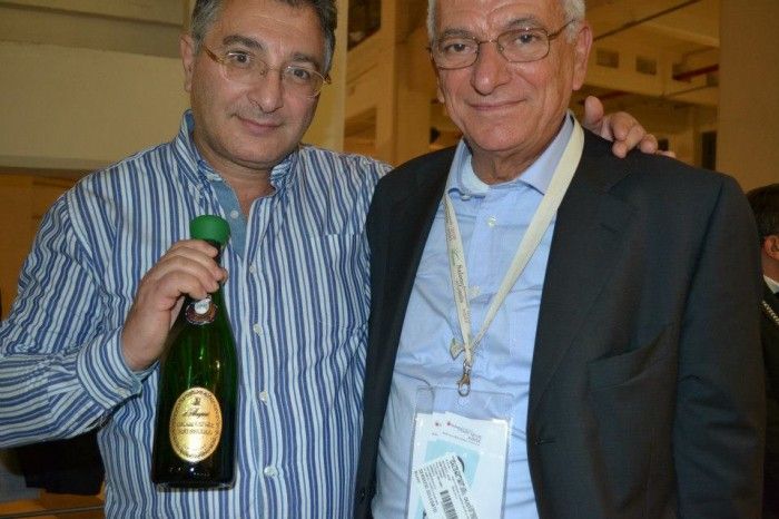Flavio Castaldo di Contrade di Taurasi e il sommelier Cesare Lepore