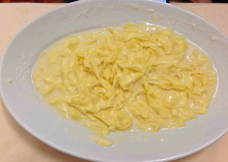 Fettuccine Alfredo il piatto italiano più famoso in Usa. Alla Scrofa o