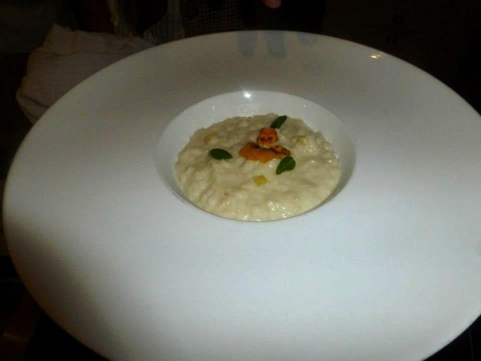 il risotto di Glass Hostaria