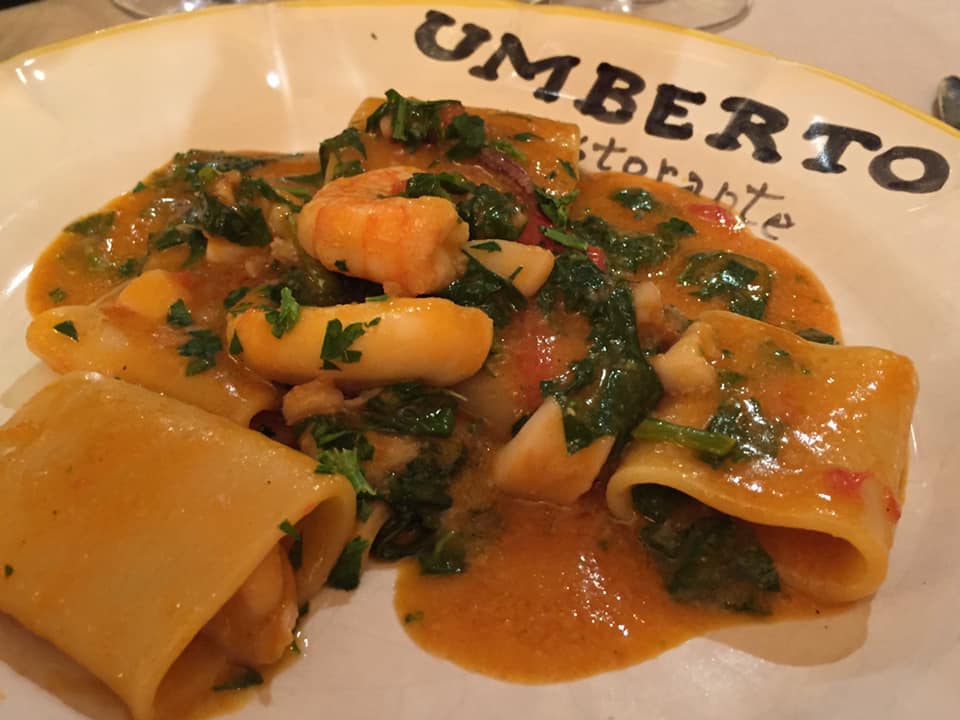 da Umberto, paccheri di mare con friarielli