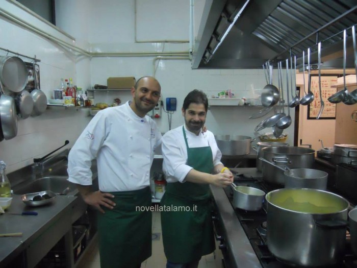 Da sinistra: Tommaso Morone del ristorante Panorama di Caggiano e Cristian Torsiello dell'Osteria Arbustico di Valva