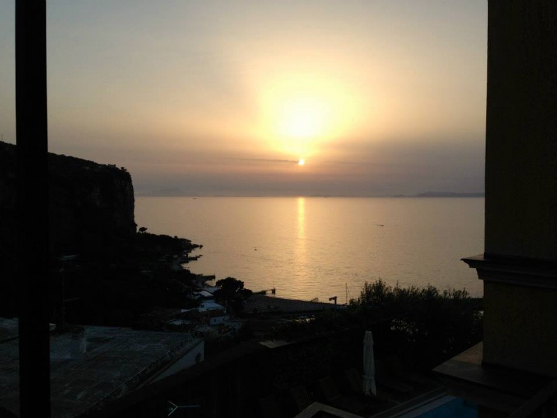 Il tramonto dal bar dell'Angiolieri