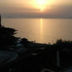 Il tramonto dal bar dell'Angiolieri