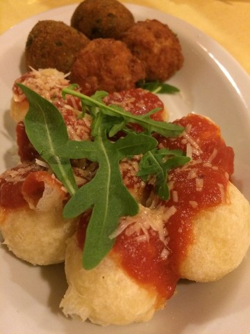 Cantina del Vescovo, piccole montanare e polpette