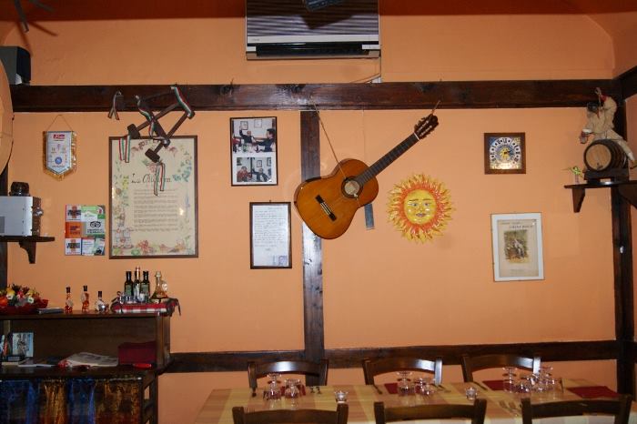 Un angolo dell'Osteria La Chitarra