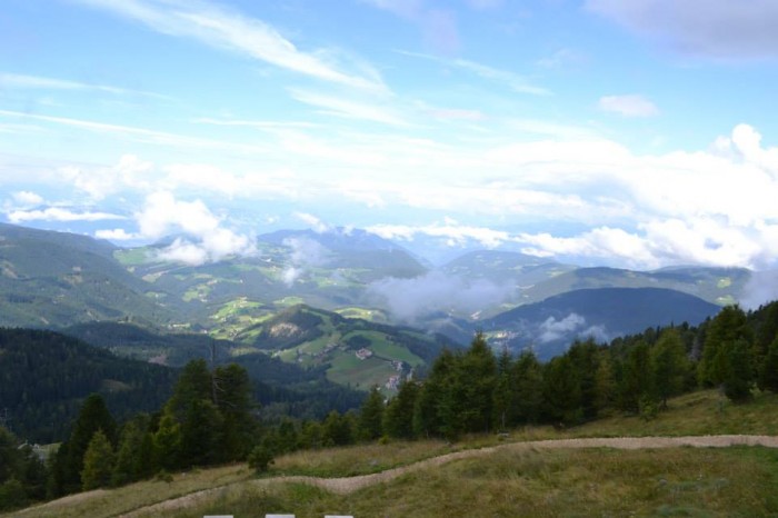 Vista dal percorso Latemarium Predazzo Alto Adige