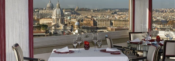 La mitica terrazza dell'Hassler