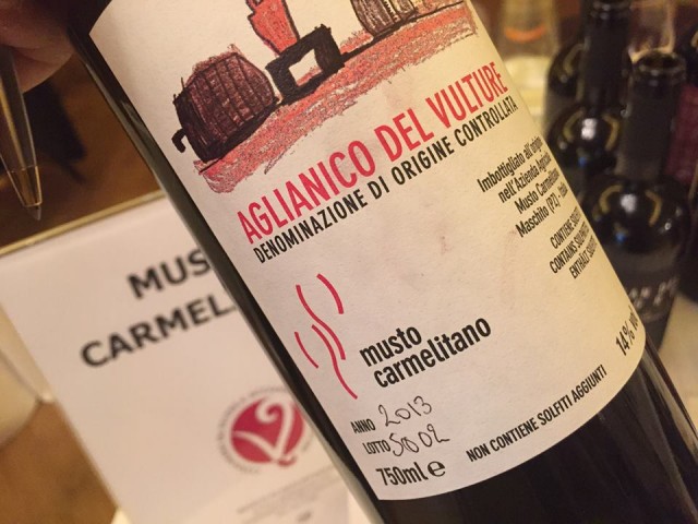 Aglianico del Vulture Etichetta Bianca Musto Carmelitano