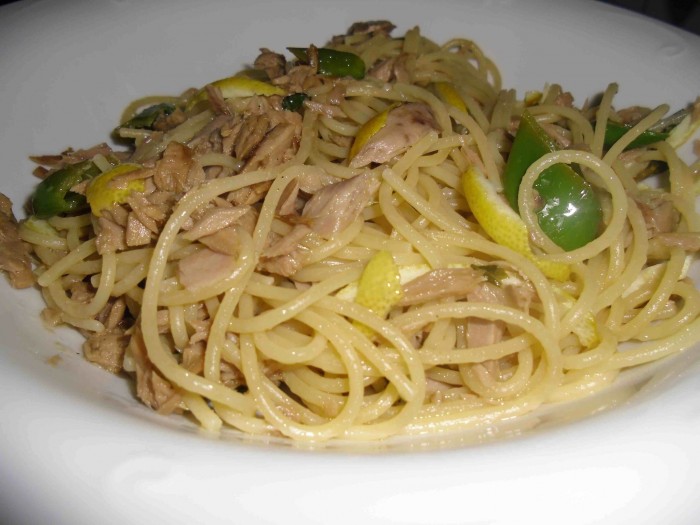 spaghetti tonno e limone