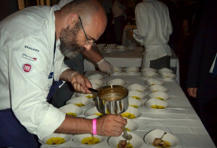 Brigata Scabin - Carpaccio d’ananas allo zafferano