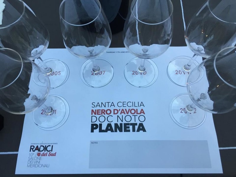 Verticale Nero d'Avola, la tovaglietta