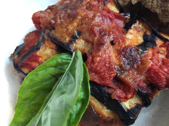 Kriò Mare, parmigiana di melanzane