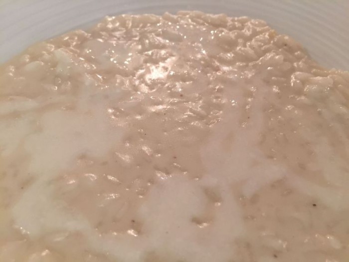 Le Colonne Marziale, Ma il bufalo dov'è: Risotto al latte di mozzarella e carpaccio di bufalo al naturale