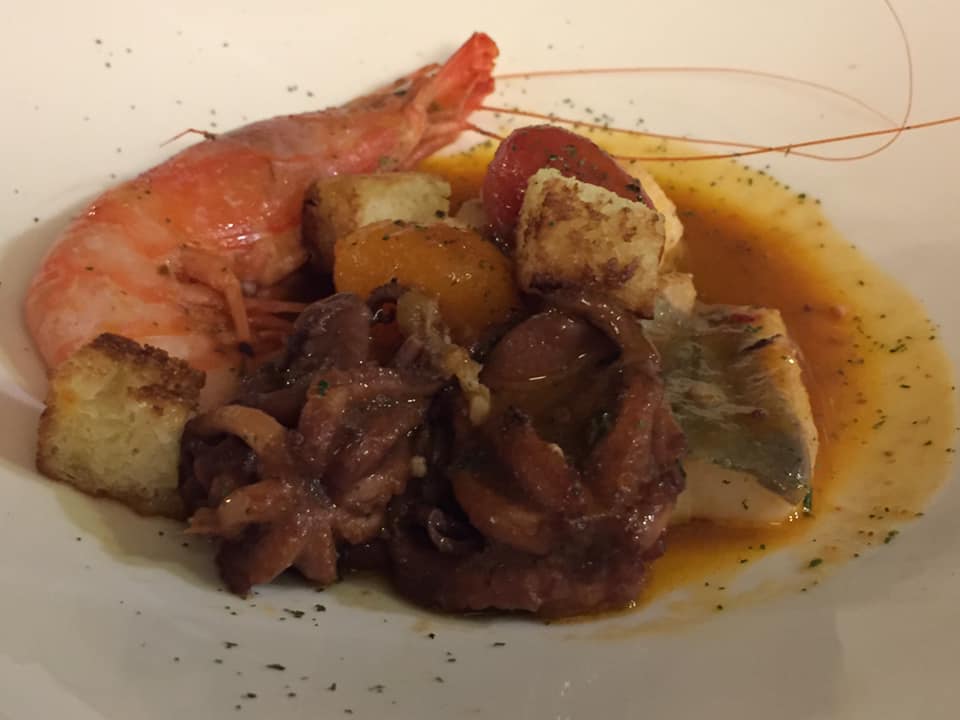 Le Tre Sorelle a Casal Velino, zuppetta di pesce