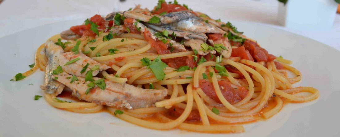 Spaghetti con le alici di Angiolina