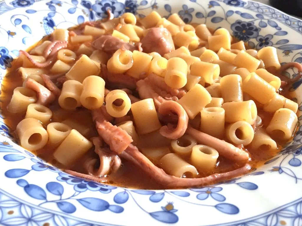 Tubetti con il polpo