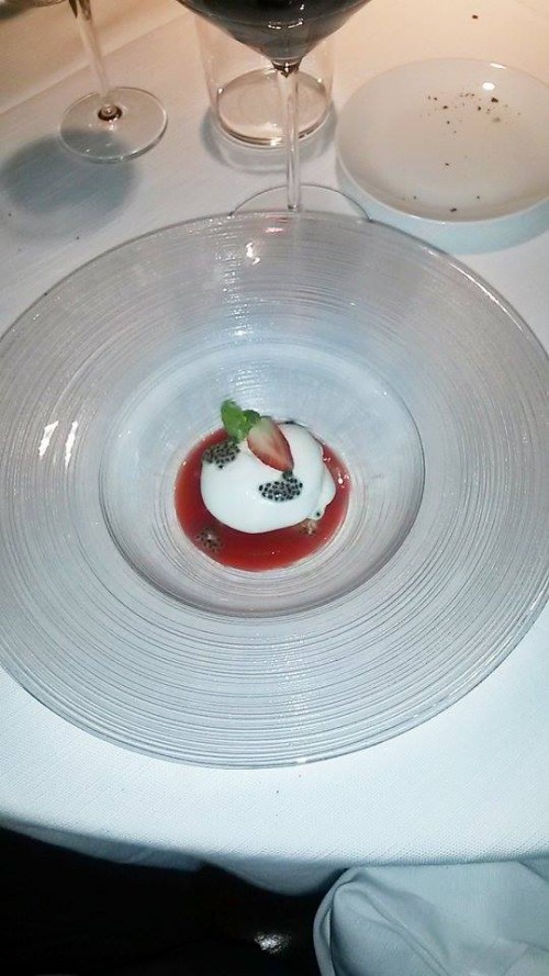 Locanda Severino, caprese di  fragole e baccalà