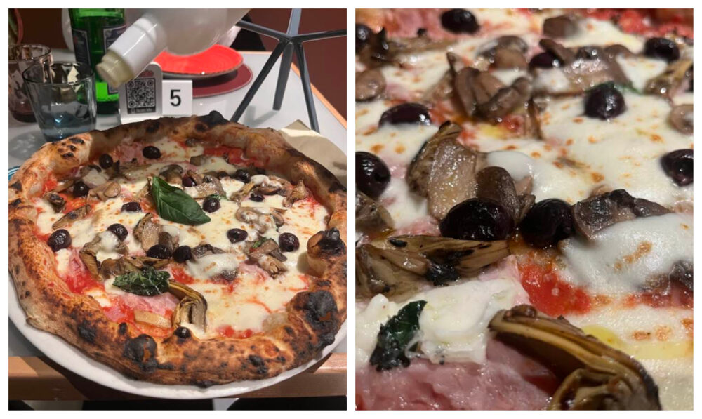 Pizzeria Il Corallo - capricciosa con olio a crudo