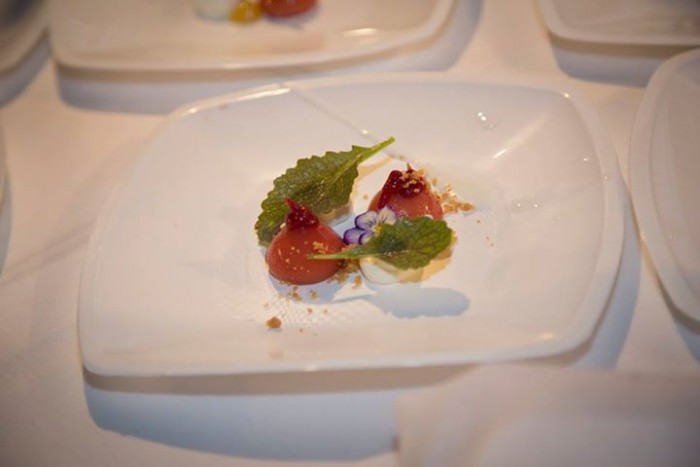 Wine & Food Safari, il particolare Cheese Cake realizzato da Salvatore Bianco chef stellato de Il Comandante – Hotel Romeo - Napoli