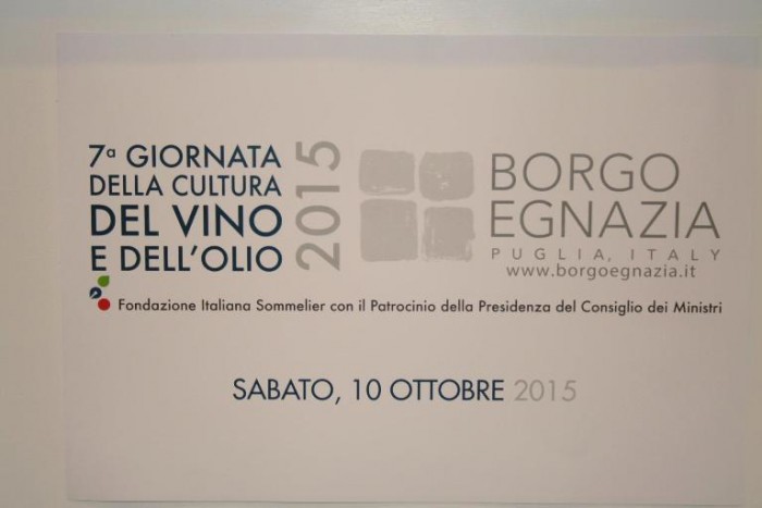 Settima giornata della Cultura del Vino e dell’Olio a Borgo Egnazia in Puglia