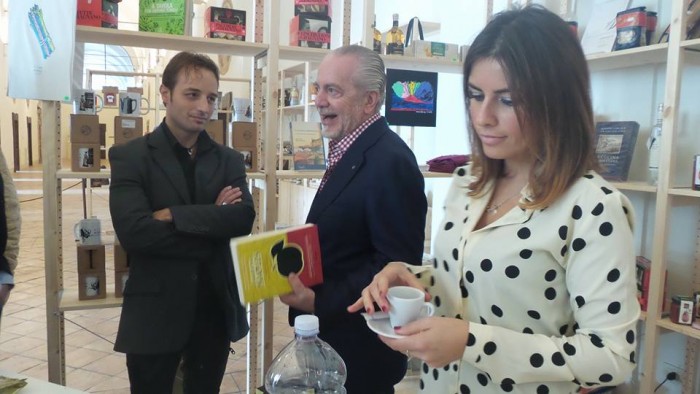 Aurelio De Laurentiis, Angelo Forgione e Paola Campana (Caffè Campana)