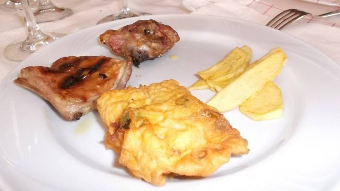 La Pietra Azzurra, agnello, patate e baccalà