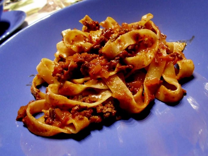 pappardelle al ragù di cinghiale selvatico