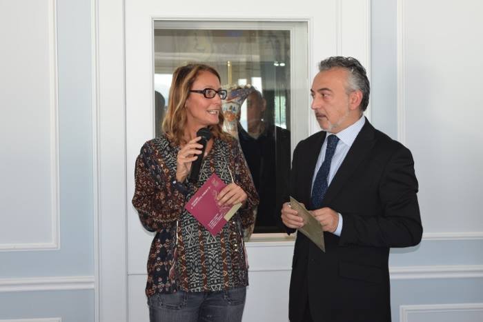 La giornalista Donatella Bernabò Silorata ed il direttore del Grand Hotel Parker's Antonio Maiorino
