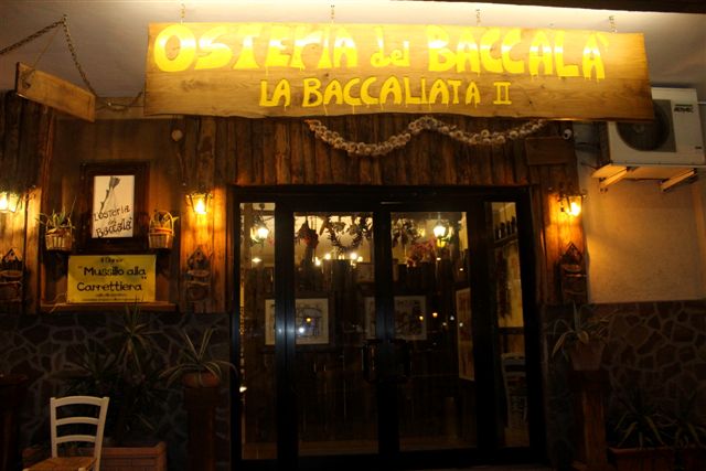 L’Osteria del Baccalà a Frosinone, l'ingresso