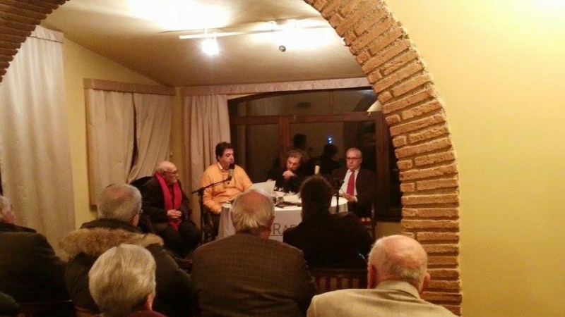 La presentazione con Antonio Caggiano, Annibale Discepolo, Nicola Di Iorio